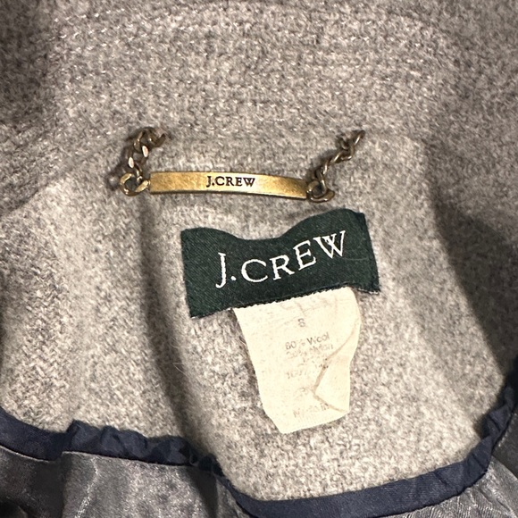 J. Crew Women's Gray Pea Coat - Picture 6 of 6